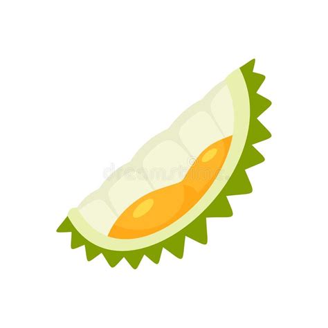 Icono De Pieza De Musang Durian Estilo Plano Ilustraci N Del Vector