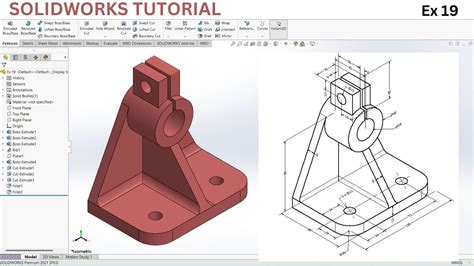 SolidWorks 3D Modeling Tutorial: Ex 19 |A Complete 3D Modeling Guide ...