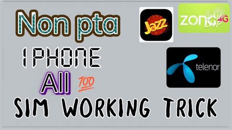 Non Pta Iphone Sim Working Trick Non Pta Android Sim Working Trick