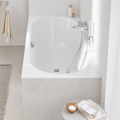 Grohe Essence Rechteck Badewanne Einbau weiß mit EasyClean 3962000H