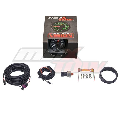 Maxtow Black And Green Double Vision™ 100 Psi Boost Gauge