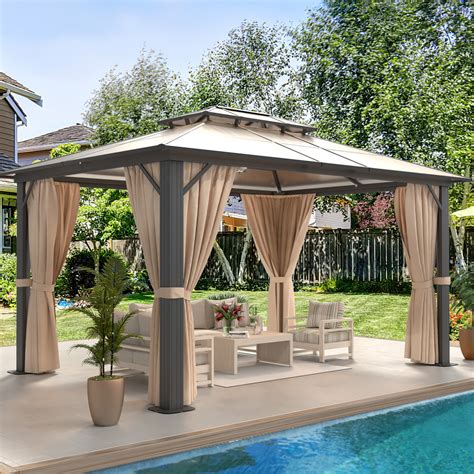 JolyDale 13 Ft W X 10 Ft D Aluminum Patio Gazebo Wayfair