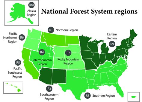 Map of National Forest System regions. | Download Scientific Diagram