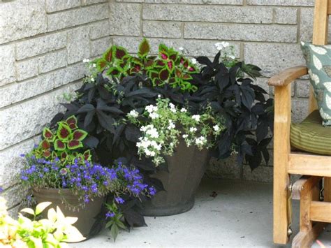 Black Planters For Front Porch Randolph Indoor And Outdoor Design