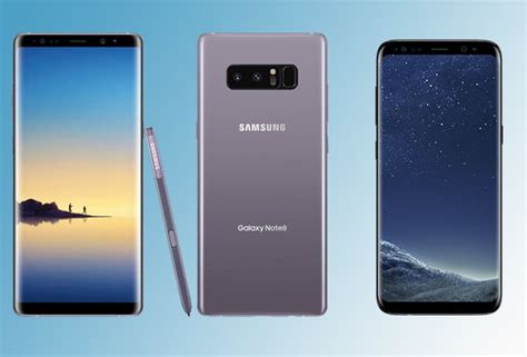 Samsung Galaxy Note 8 Vs Samsung Galaxy S8