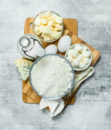 Different types of dairy products. 32004271 Stock Photo at Vecteezy