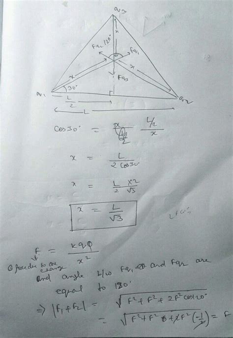 Example Consider Three Charges Q Q Q Each Equal To Q