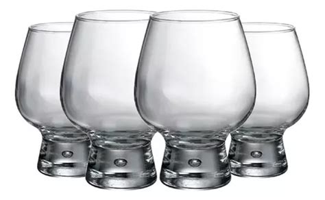 Kit de 4 vasos para whisky vino y cerveza zumo de coñac 660 ml