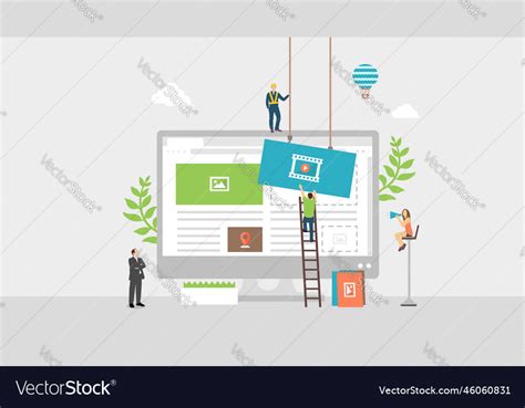 Web development concept banner Royalty Free Vector Image