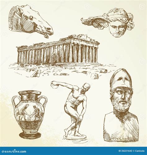 Ancient Greece Ornament Design Element Cartoon Vector | CartoonDealer ...