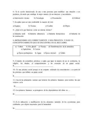 Examen Diagnostico Primero Tecnologia Pdf