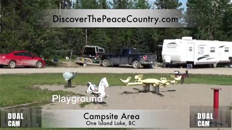 One Island Lake Bc Campsites Dual Cam Video Youtube