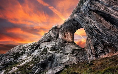 Online crop | gray rock mountain, nature, landscape, rock formation ...