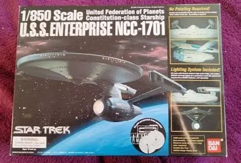 BANDAI 1 850 STAR Trek U S S ENTERPRISE NCC 1701 Model Kit 0116192