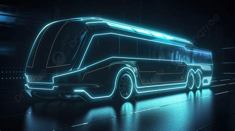 Futuristic Bus In An Image Shows The Use Of The Energy Background D