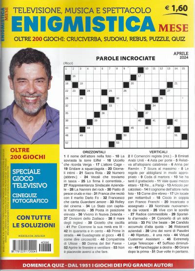 Enigmistica Mese N 66 Aprile 2024 Mensile Italiano EDICOLA SHOP