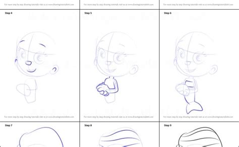 How To Draw Molly From Bubble Guppies Step By Step Guide Drawing Otosection