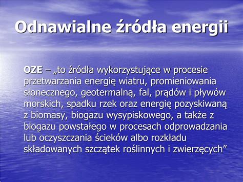 PPT Odnawialne Źródła Energii PowerPoint Presentation free download