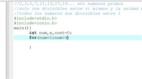 Numeros Primos En C YouTube