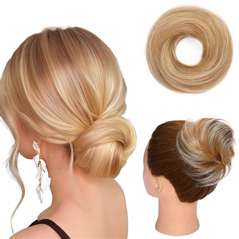 Hairro Messy Hair Bun Hair Piece For Women Human Hair Scrunchies Real