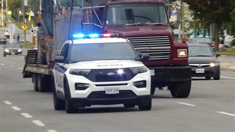 Ottawa Police New Ford Explorer In Action With Lights And On The Auto