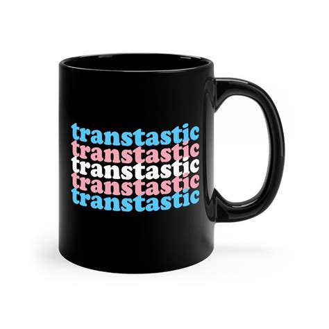 Transtastic Trans Rights Mug Lgbtq Coffee Mug Transgender Etsy