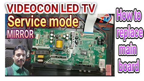 How To Replace Old Faulty Mother Board In Videocon Led Tv Videocon