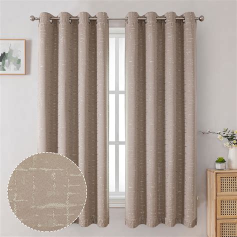 Ovzme Eva 100 Blackout Curtain Panels 63 Inch Length 2 Panels Thermal Insulated Energy Saving