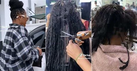 Lady Who Made N75k Braids Rushes Back To Salon After 6 Days To Take It Out Video Causes Frenzy