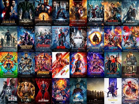 Official Posters Of All 32 Titles In The Mcu So Far Rmarvelstudios