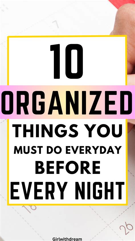 10 Awesome Things To Do Every Night Before Bed Artofit