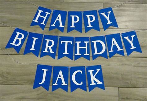 Birthday Banner Birthday Banner With Name Custom Color Etsy