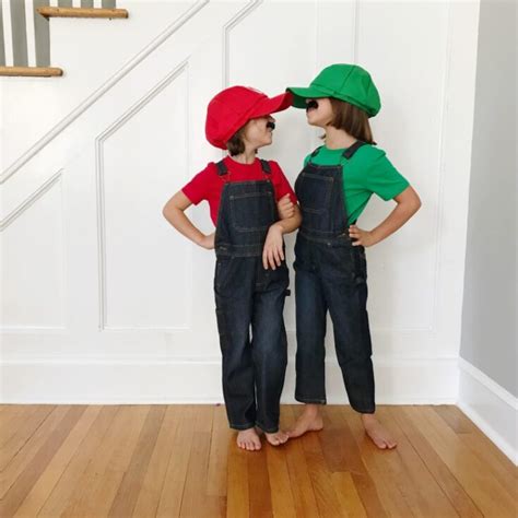 Diy Costumes Mario And Luigi The Chirping Moms