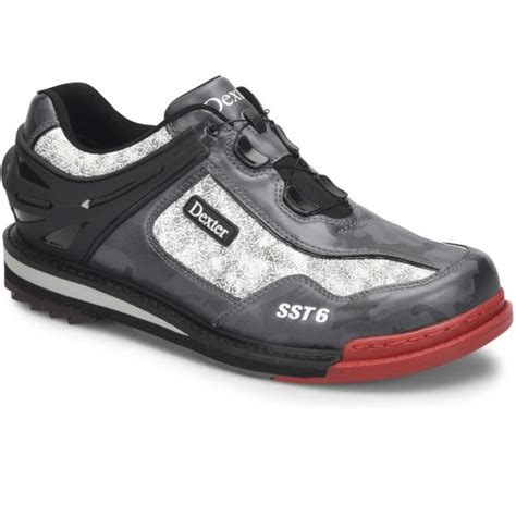 Dexter SST 6 Hybrid BOA Grey/Camo/Multi Men's Bowling Shoes - BowlerX.com