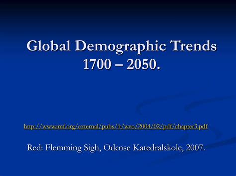 Ppt Global Demographic Trends 1950 2050 Powerpoint Presentation