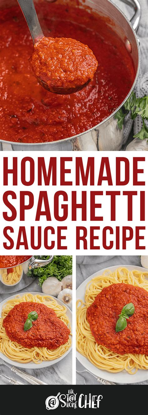 Homemade Spaghetti Sauce Is So Full Of Flavor And Its Easy To Make It