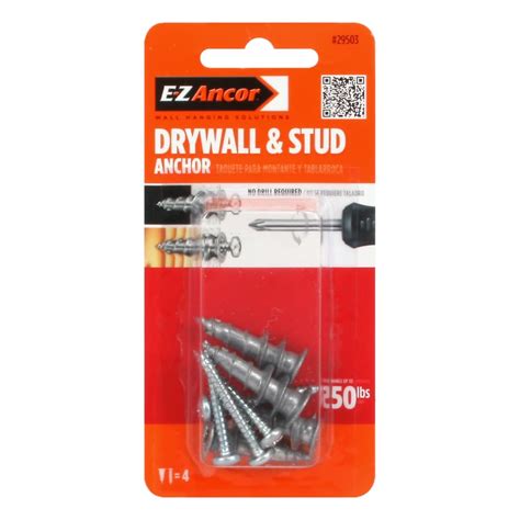 Shop E Z Ancor 4 Pack Self Drilling Drywall Anchors At Lowes