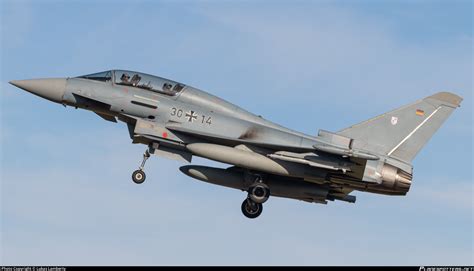 Luftwaffe German Air Force Eurofighter Ef Typhoon T Photo