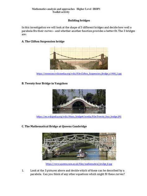 Building Bridges - Toolkit Activity | PDF