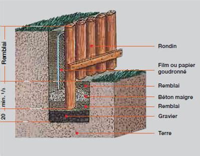 Rondins en bois bois naturels traités pin ou châtaignier