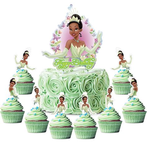 Buy Girl Party Supplies For Tiana Cake Topper Cupcake Toppers Theme