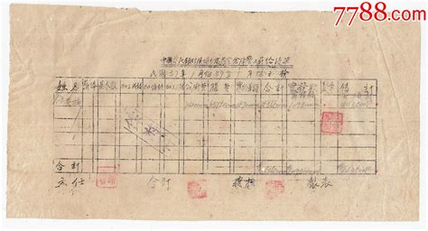 民国37年中国农民银行陕坝分处农业仓库警工薪给清单。 价格50元 Se76998181 其他单据函表 零售 7788收藏收藏热线