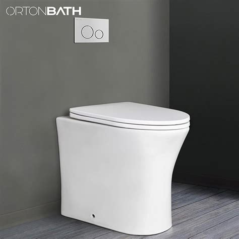 Ortonbath High Quality Comfort Height Wall Faced Toilet Fully Back To