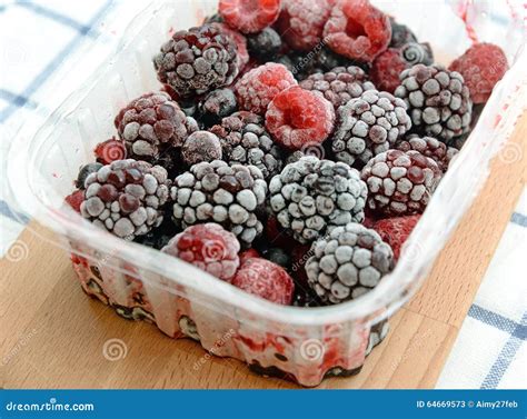 Frozen Mixed Berries Close Up Stock Image Image Of Dessert Mixed