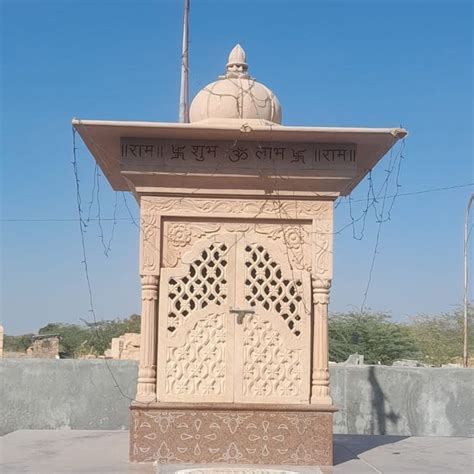 Light Pink Carved 96 Inch Sandstone Temple For Decoration At Rs 140000