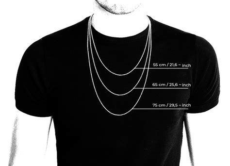 Necklace Size Guide For Men: How To Measure Necklace Length