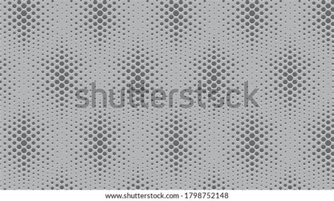 Metal Perforated Pattern Texture Mesh Backgroundvector Stock Vector