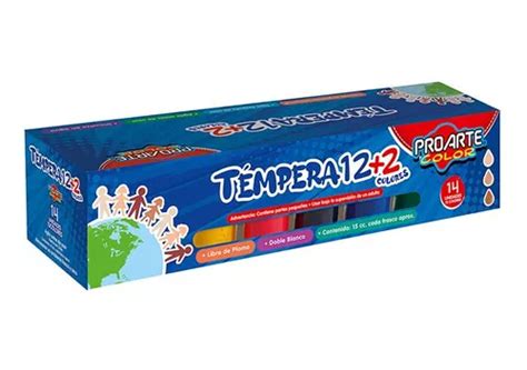 Tempera Proarte 12 2 Colores Fco 15ml Cuotas sin interés