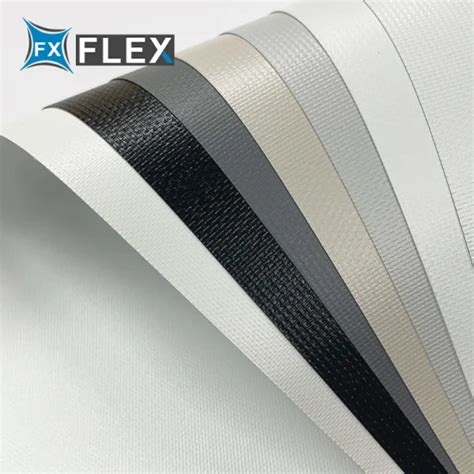 Flame Retardant Fiberglass PVC Roller Blind Fabric Blackout Window