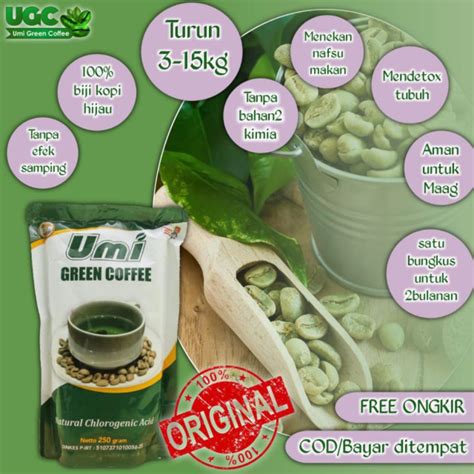 Jual PELANGSING HERBAL UMI GREEN COFFEE 100 ORIGINAL Shopee Indonesia